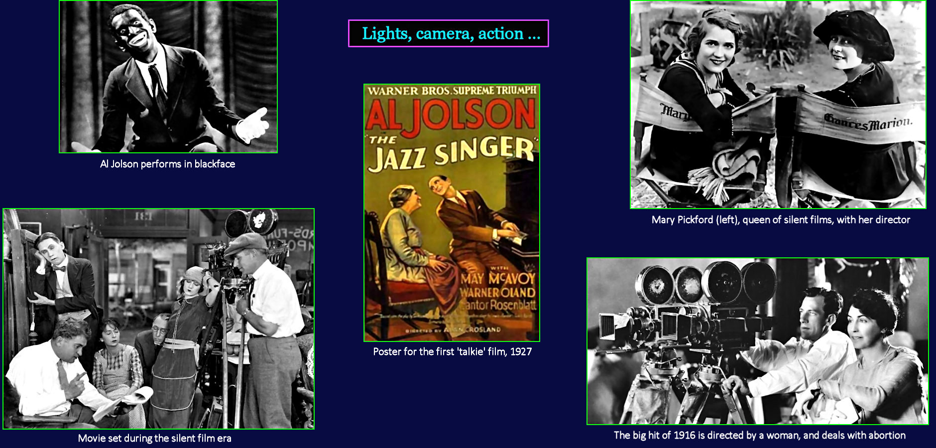 Al Jolson, blackface and talkies, 1920s